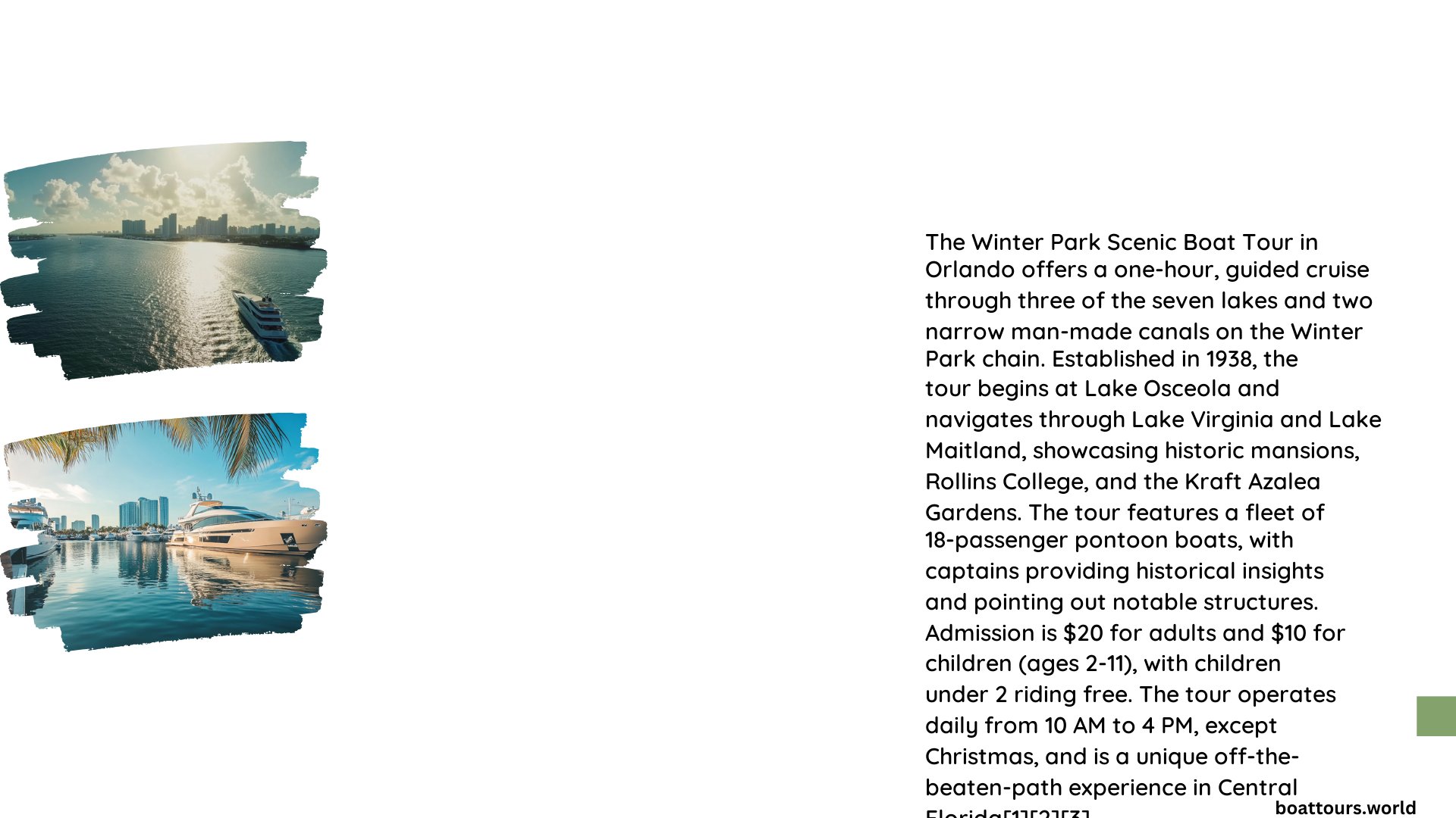 description of winter park scenic historical boat tours orlando