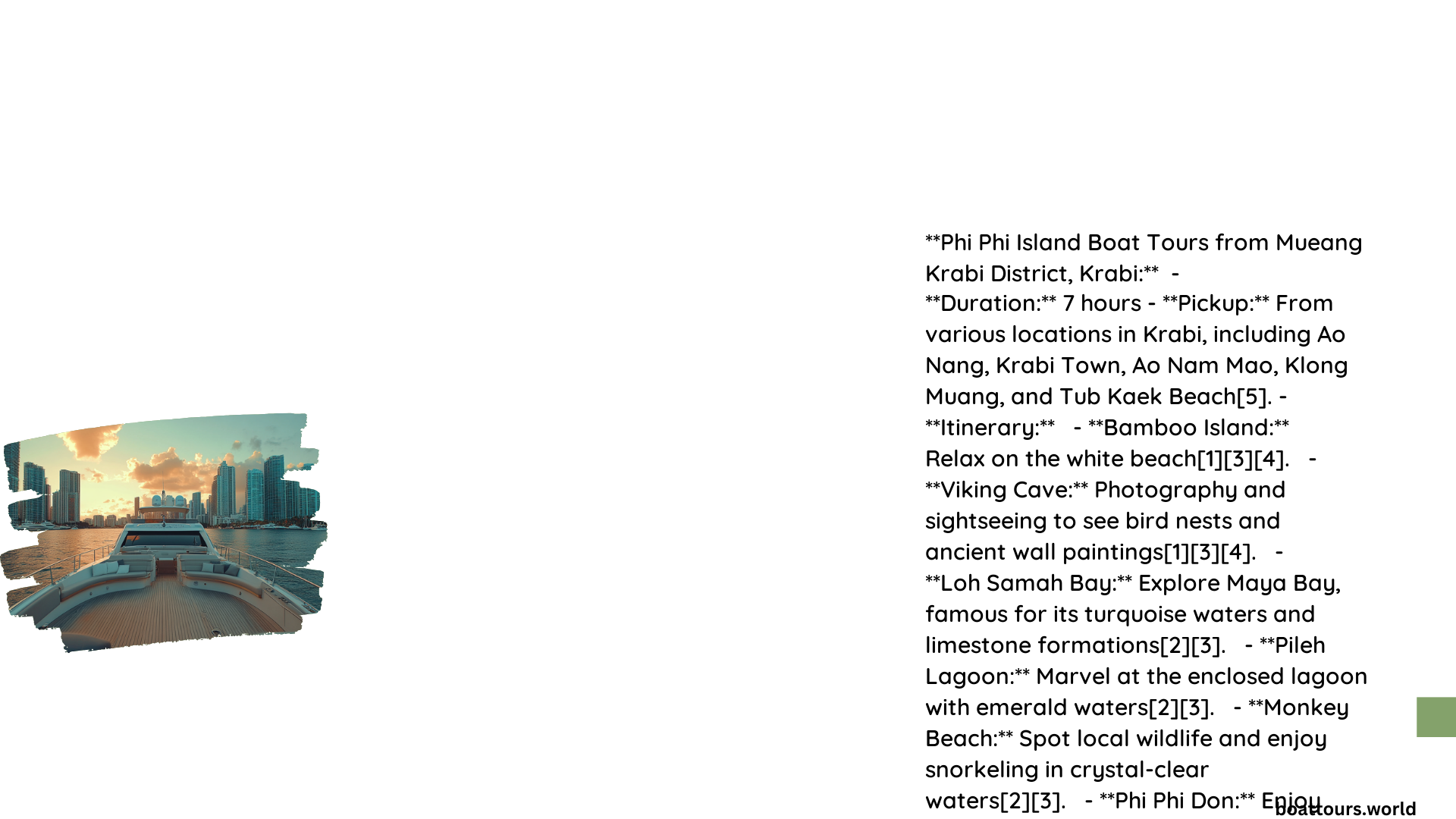 phi phi island boat tours mueang krabi district krabi